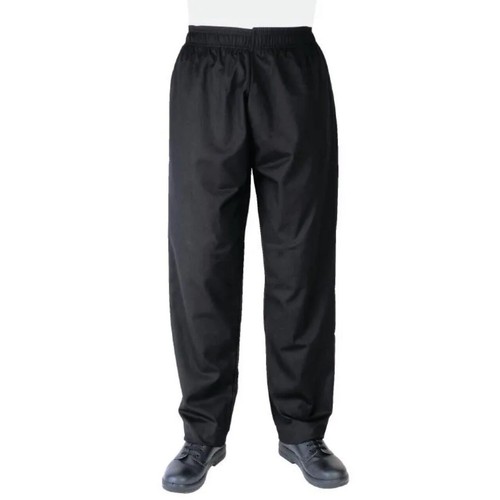 Black chefs trousers vegas - black,