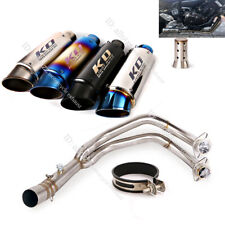 For Yamaha MT-07 FZ07 Full Exhaust System Front Link Pipe Exhaust 51mm Muffler