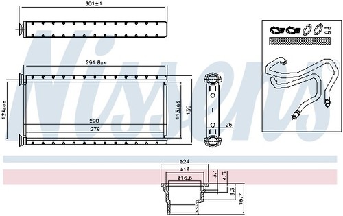 Fits nissens nis 73002 heat - 73002,