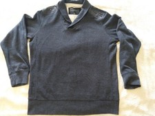 Mens Next  dark Blue Jumper M With Mock T-shirt
