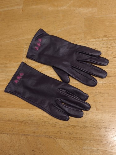 Ladies purple gloves - m&s,