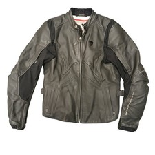 REV’IT! Motorcycle Jacket Leather Engineered Skin Series Revit Black Small EU 44