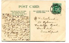 GB 1904 colour PC “Tyne Bridge Hexham” used single-ring “BLACKHILL R.S.O” cancel