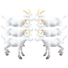 6 Pcs Mini Goat Figurines Tiny