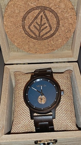Brown blue wooden mens - wooden,