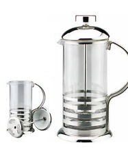800ml / 8-cup Stainless Steel Glass Cafetiere French Filter Coffee Press Plunger