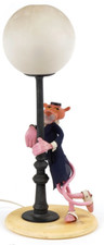 A vintage 1950s Pink Panther table lamp, 51cm high, working.