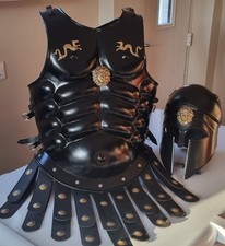 Maximus Gladiator Metal Helmet Medieval Roman Greek Spartan Armour Costume