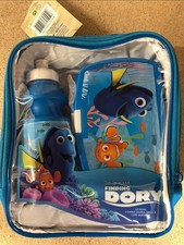 Official Finding Nemo Dory - Kids Insulated Lunch Bag Box 3 Piece Bottle Tub