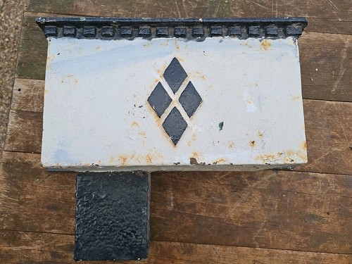 Large vintage cast iron gutter - large,