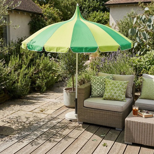 Garden parasol 220cm green - parasol,