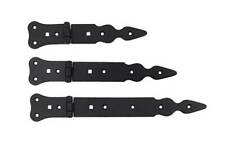 2 x Black Decorative Hinges