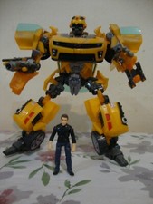 Transformers ROTF Bumble Bee and Sam Wickey action figure's Hasbro.