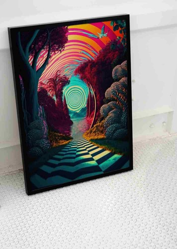Trippy psychedelic illusion - psychedelic,