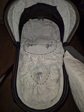 Venicci 2 in 1 travel system, black and grey pram, used and in good condition