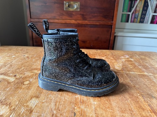 Kids martens black boots - black, uk