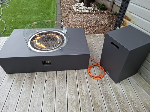 Gas firepit table patio - table,
