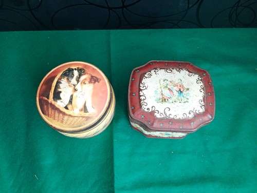 Vintage toffee tins - vintage,