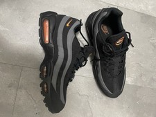 Black, grey and orange Nike Air Max 95s UK size 8 excellent condition