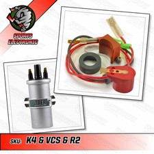 Electronic Ignition Kit Lucas 45D 43D 59D with Viper VCS 3 Ohm Sports Coil 