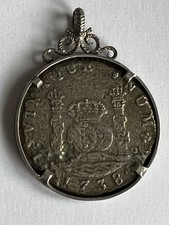 1742 Silver Mexican Pillar Dollar From 1743 Hollandia wreck East India Company