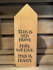 Aged wooden this our home - aged,