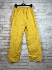 SBA Yellow Over Trousers Fisherman’s PVC Oilskin Waterproof  30” Waist 30W30L