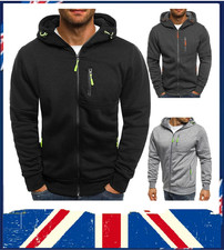 Mens Hoodie Fleece Warm Hooded