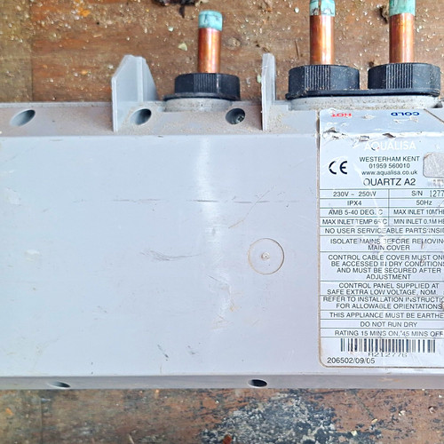 Aqualisa quartz shower pump - aqualisa, a2