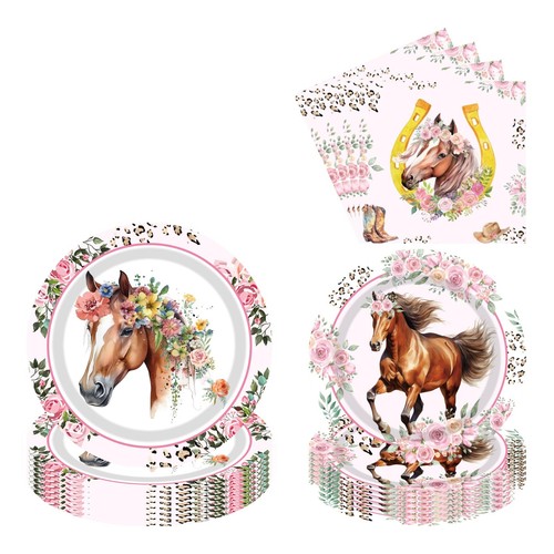 Horse party tableware pcs - horse,