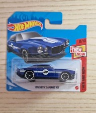 Hot Wheels ’70 Chevy Camaro RS Blue Then and Now Series Muscle Car #298