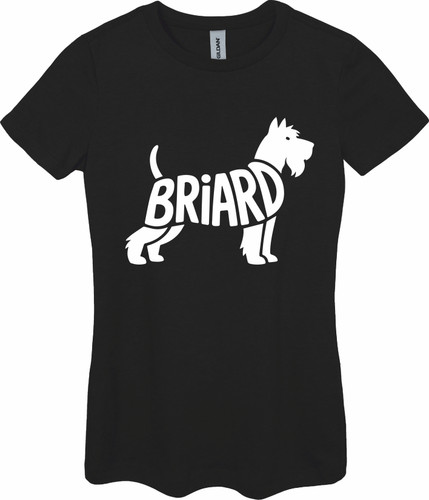 Briard typography ladies - briard,