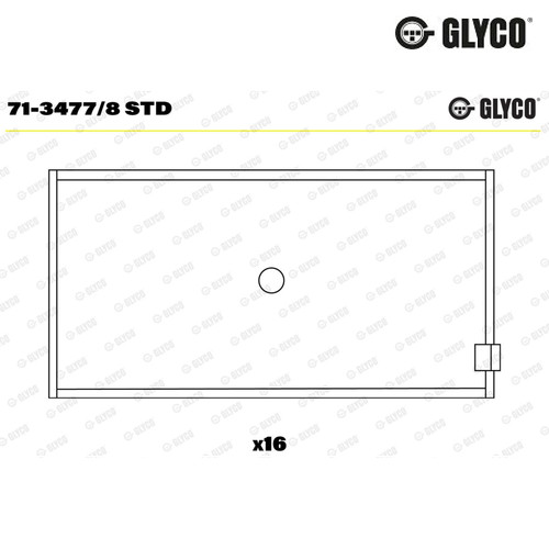Connecting rod bearing glyco - connecting,