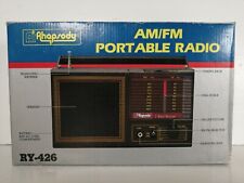 Vintage Retro Ai RHAPSODY RY-426 AM/FM Portable Radio 2 Band Receiver Boxed VGC 