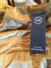 2 Pair of Gold Draylon Unlined Tape Top Velvet Drapes 32"W X 90" L & 90"W X 90"