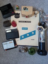 Curios Bundle Vintage Calculator Mini Camera Purse Torch Raido 1 Whistle Watch