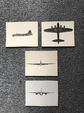 Vintage ww2 aircraft recognition cards B17 Flying Fortress b26 maruarder USAAF