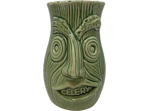 Celery face vase - celery, green