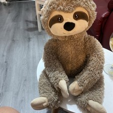 Glitzy Soft Toy Sloth Plush Stuffed Animal Sitting 12 Inch 44
