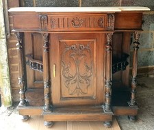Victorian Oak Marble Top
