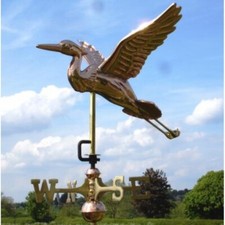 Blue Heron Copper Weathervane