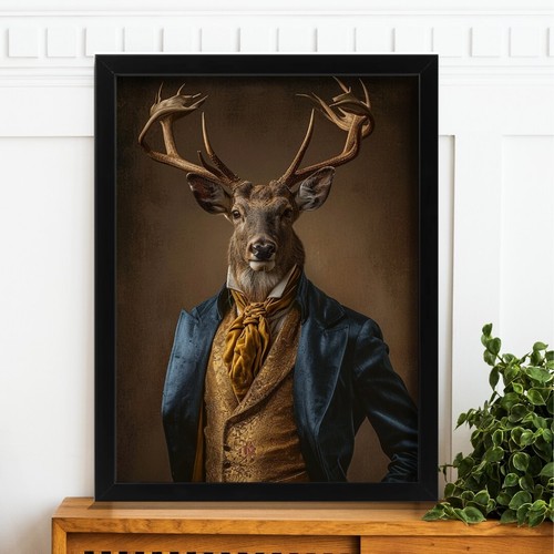Stately deer portrait noble - stately, in