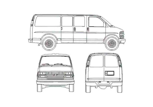Photo blueprint chevrolet - a4,