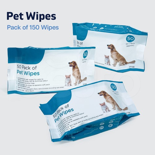 150 pet wipes for cats - 150,