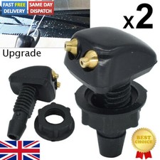 2x Car Windscreen Sprayer Washer Wiper Nozzle Front Window Spray Jet Universal