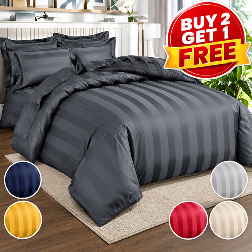 Egyptian stripe duvet - stripe, quilt