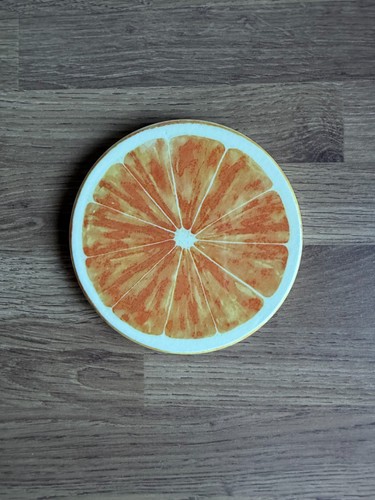 Ceramic fruit drinks coaster - ceramic, ~