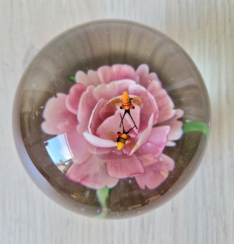 Vintage large pink - flower, &