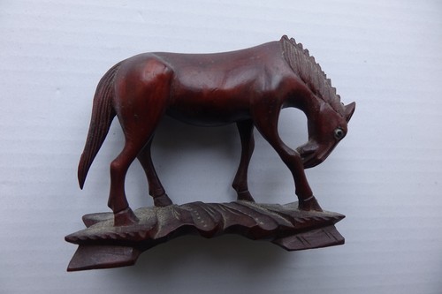 Vintage hand carved wooden - carved,