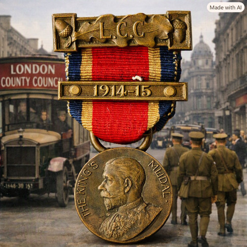 1914 lcc king medal - king’s, s